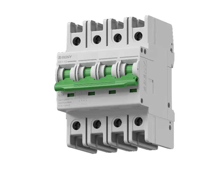 1200V 63A DC Miniature Circuit Breaker 4Pole IP65 DC MCB SAA/ TUV Certified BB1-63 best